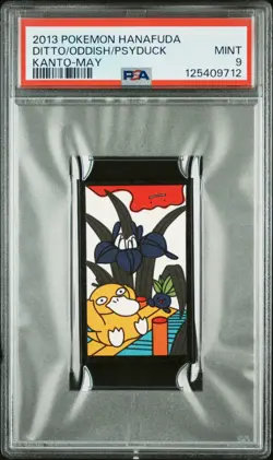 Ditto/Oddish/Psyduck - Kanto-May - 2013 Hanafuda - Pokemon Card - PSA 9 - Image 1