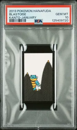 Blastoise - Kanto-January - 2013 Hanafuda - Pokemon Card - PSA 10 - Image 1