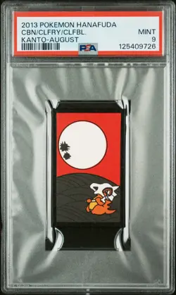 Cubone/Clefairy/Clefable - Kanto-August - 2013 Hanafuda - Pokemon Card - PSA 9 - Image 1