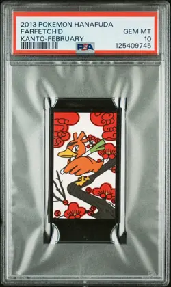 Farfetch'd - Kanto-February - 2013 Hanafuda - Pokemon Card - PSA 10 - Image 1