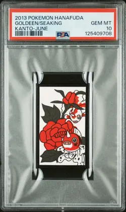 Goldeen/Seaking - Kanto-June - 2013 Hanafuda - Pokemon Card - PSA 10 - Image 1