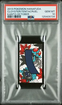 Cloyster/Tentacruel - Kanto-October - 2013 Hanafuda - Pokemon Card - PSA 10 - Image 1