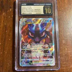 CGC Pristine 10 Pokemon Lucario VSTAR SWSH291 SWSH Black Star Promo Card Holo - Image 1