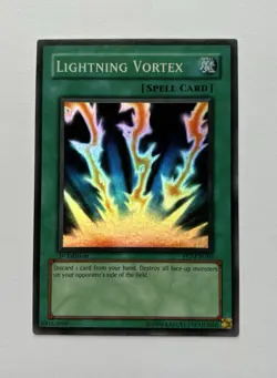 Lightning Vortex FET-EN040 1st Edition NM Super Rare Yu-Gi-Oh Card - Image 1