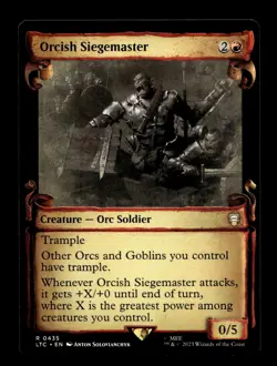 Orcish Siegemaster (Showcase Scrolls) 435 R Commander: The Lord of the Rings: Ta - Image 1