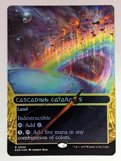 (Foil) Cascading Cataracts (0005) (Borderless) (5) Edge of Eternities: Stellar S - Image 1