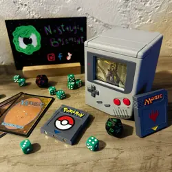 GameBoy Deck Box MTG Pokemon YuGiOh Lorcana Commander EDH - Image 1
