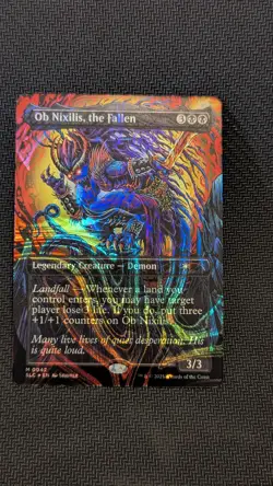 Ob Nixilis, the Fallen (Halo Foil) Secret Lair Countdown Kit (SLC) - Near Mint - Image 1