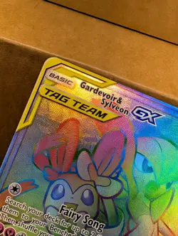 2019 Pokemon TCG Unbroken Bonds Gardevoir & Sylveon GX 225/214 Secret Rare LP - Image 2