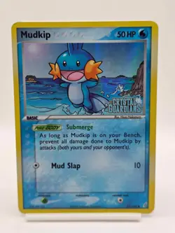 Pokemon TCG Crystal Guardians Mudkip 57/100 Stamped Reverse Holo NM - Image 1