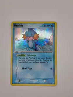 Pokemon TCG Crystal Guardians Mudkip 57/100 Stamped Reverse Holo NM - Image 3