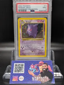 2002 POKEMON LEGENDARY COLLECTION #11 GENGAR-HOLO PSA 9 - Image 1