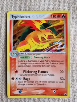Typhlosion 17/115 Holo EX Unseen Forces Pokemon Tcg [P] - Image 4