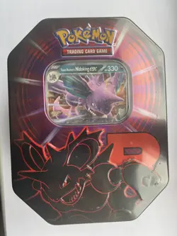Pokemon TCG Team Rocket Destined Rivals Tin - Nidoking - Image 1
