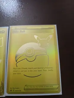 POKEMON CELEBRATIONS UPC GOLD PROMO POKEBALL & PIKACHU V SET SWSH146 & SWSH145 - Image 2
