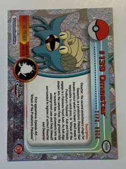 2000 Topps Chrome Pokemon Series 2 #139 Omastar FREE COMBINED SHIPPING - Image 2