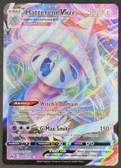 Hatterene VMAX 066/159 Pokemon TCG SWSH: Crown Zenith Ultra Rare Near Mint - Image 1