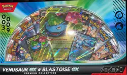 Pokemon TCG Scarlet & Violet: Venusaur ex & Blastoise ex Premium Collection - Image 1
