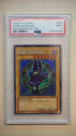 2003 Yu-Gi-Oh! Dark Magician BPT-007, 2003 Collector's Tin, PSA 9 MINT - Image 1