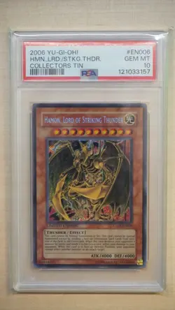 2006 Yu-Gi-Oh! Hamon, Lord of Striking Thunder CT03-EN006, PSA 10 Gem Mint! - Image 1