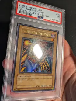 Yugioh Left Arm of the Forbidden One LOB-123 1st Edition Ultra Rare PSA 7 NM! - Image 3
