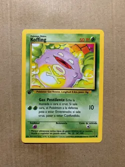 1st Edition SPANISH Koffing 51/102 Base Set - Common Pokemon Card - NM/Mint - Image 1