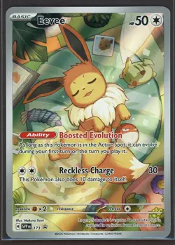 Eevee 173 SVP Prismatic Evolutions Elite Trainer Box Black Star Promo Card - Image 1