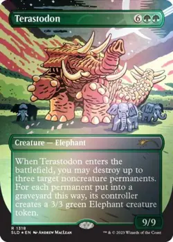 Terastodon (Rainbow Foil) -Foil Near Mint MTG Secret Lair - Image 1