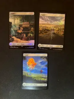 [Final Fantasy] *Foil* Plains Set 294/295/296 Magic MTG Cards NM - Image 1