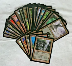 Odyssey Basic Land 20 dif.cards+Bonus non-basics - Near Mint+ MTG Magic - Image 1