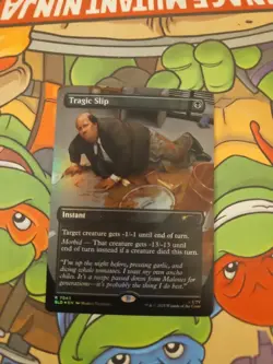 Tragic Slip R Foil #7043 | SLD Secret Lair The Office Bonus Card | MTG - Image 1