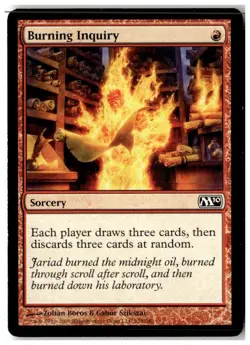 MTG Burning Inquiry - Magic 2010 (M10) Moderately Played English - Image 1