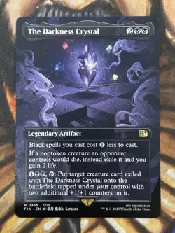 The Darkness Crystal (Borderless) MTG Final Fantasy Regular English - NM/M 🔥 - Image 1