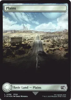 MTG Plains (0296) Foil NM FINAL FANTASY Magic 296 - Image 1