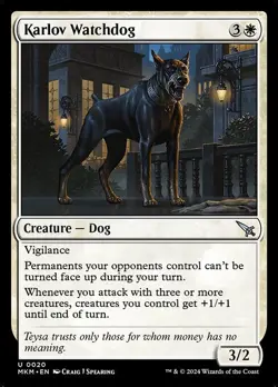 NM Karlov Watchdog, MTG, Murders at Karlov Manor, Magic the Gathering, 20 - Image 1