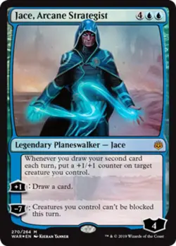 1 x Jace, Arcane Strategist - Foil Planeswalker Deck Exclusive - War of the Spar - Image 1