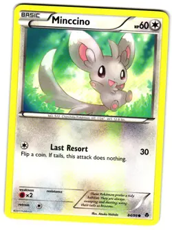 Pokemon Emerging Powers Minccino #84/98 Common Lightly played - Image 1