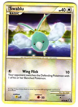 Pokemon Triumphant Swablu #78/102 Common Lightly played - Image 1