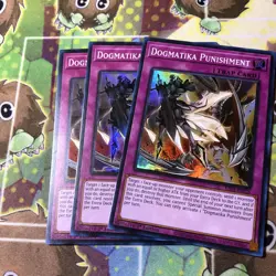 Yugioh Dogmatika Punishment X3 Super Rare RA01-EN076 1st NM Playset - Image 1