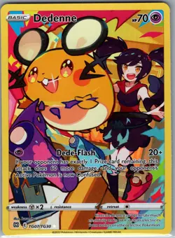 Dedenne TG07/TG30 SWSH09: Brilliant Stars Trainer Gallery - Pokemon Card - NM - Image 1