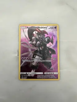 Pokemon TCG Armored Mewtwo Holo Rare Black Star Promo Card SM228 - Image 1