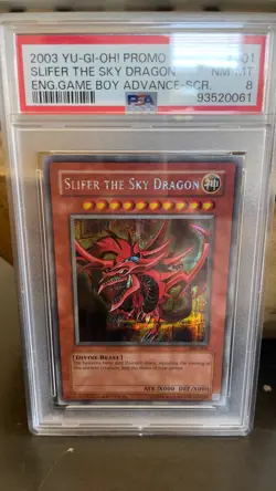 2003 yugioh Promo Secret Rare 3 Egyptian God Card Set PSA GRADED - Image 4