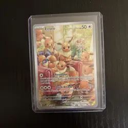 Pokemon Eevee Holo TCG Card 188/167 Sv06 Twilight Masquerade - Image 1
