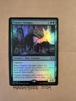 MTG Topiary Stomper FOIL SNC 160/281 R Streets of New Capenna NM Rare - Image 2