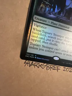 MTG Topiary Stomper FOIL SNC 160/281 R Streets of New Capenna NM Rare - Image 3