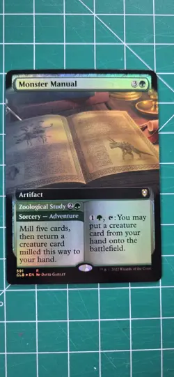 Monster Manual Zoological Study - CLB #591 | FOIL | NM | MTG | EXTENDED ART - Image 1
