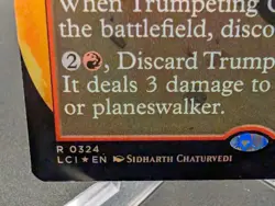 Trumpeting Carnosaur (Borderless) The Lost Caverns of Ixalan Foil - Image 2