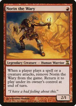 Norin the Wary Time Spiral HEAVILY PLD Red Rare MAGIC GATHERING CARD ABUGames - Image 1