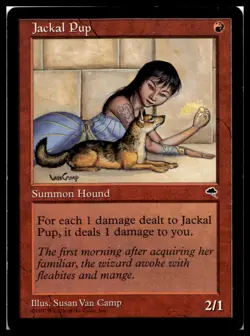 Jackal Pup #3 Tempest Magic the Gathering MTG Lightly played - Image 1