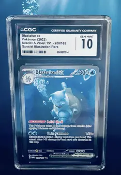 Pokemon Blastoise Ex #200/165 SIR/Scarlet & Violet 151/ CGC Gem Mint 10 🔥🔥 - Image 1